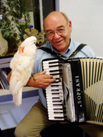 Svein with his accordion